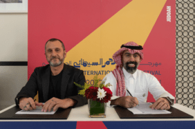 Toni El Massih, Managing Director, Majid Al Futtaim Cinemas and Abdulaziz Almuzaini, Chief Executive Officer, Sirb Production and Myrkott Animation Studio